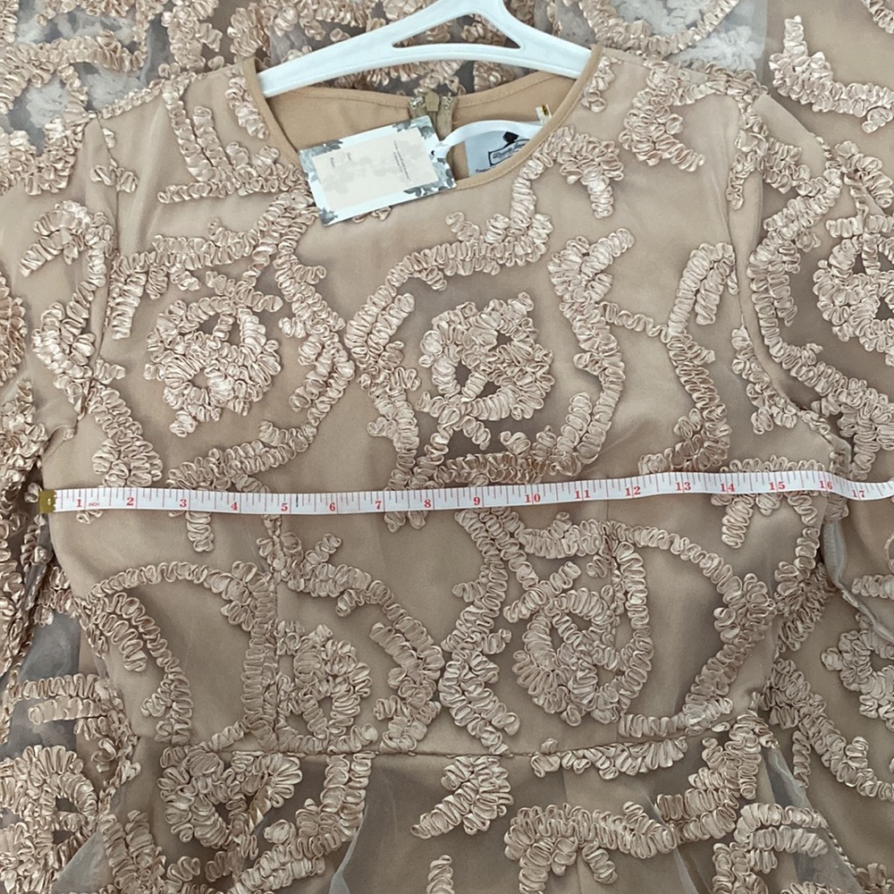High Low Dress with Embellishments - Picture 5 of 6